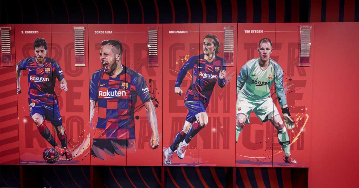 Barcelona Unveil New Look Changing Room - SoccerBible