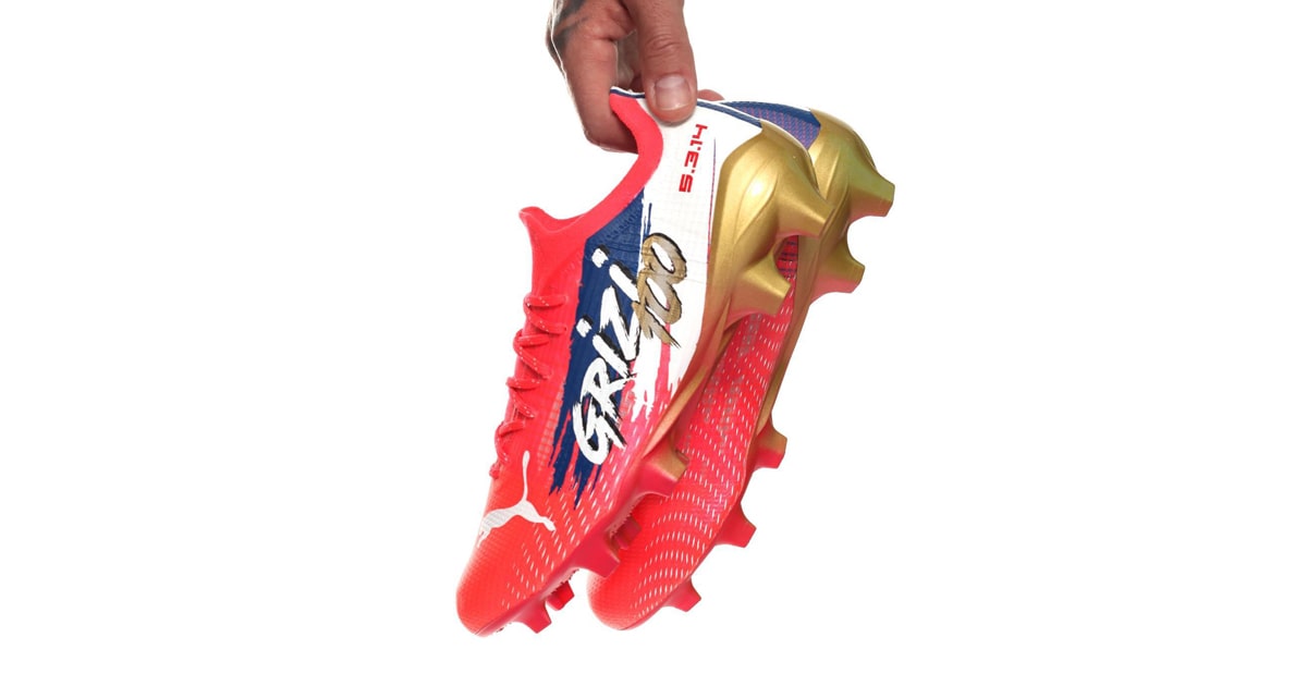 PUMA Gift Griezmann Customised Boots To Celebrate 100th International ...