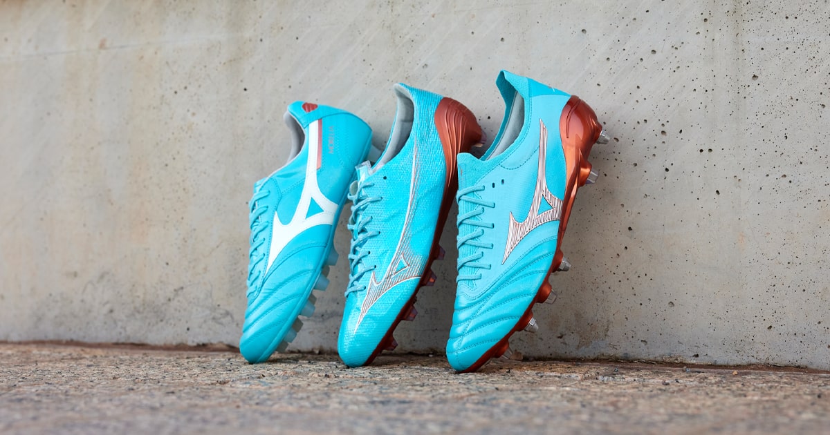 Mizuno Reveal 'Azure Blue' Pack For World Cup - SoccerBible
