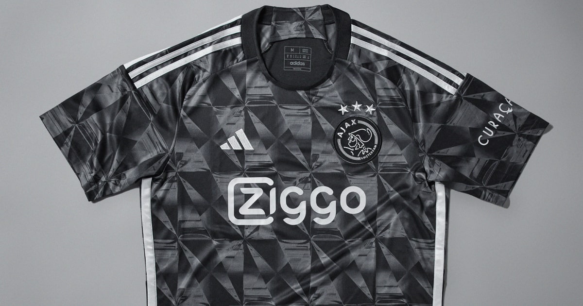 The 2023/2024 Ajax third jersey, inspired by the 'diamonds' of the club's  past, present and future