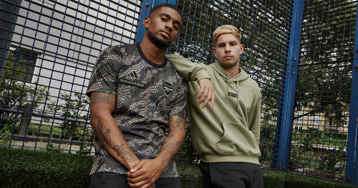 Arsenal and adidas reveal new Maharishi clothing range that's a big hit  with fans 