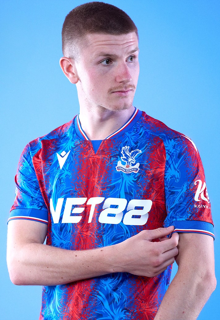 Macron & Crystal Palace Drop 23/24 Home Shirt - Sleek Premier League Classic