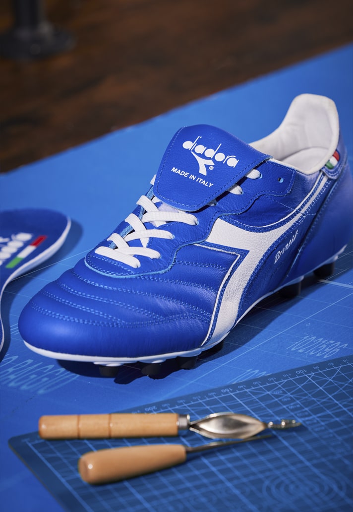 Diadora Release Iconic Baggio Blue Colourway Of Brasil Boot SoccerBible