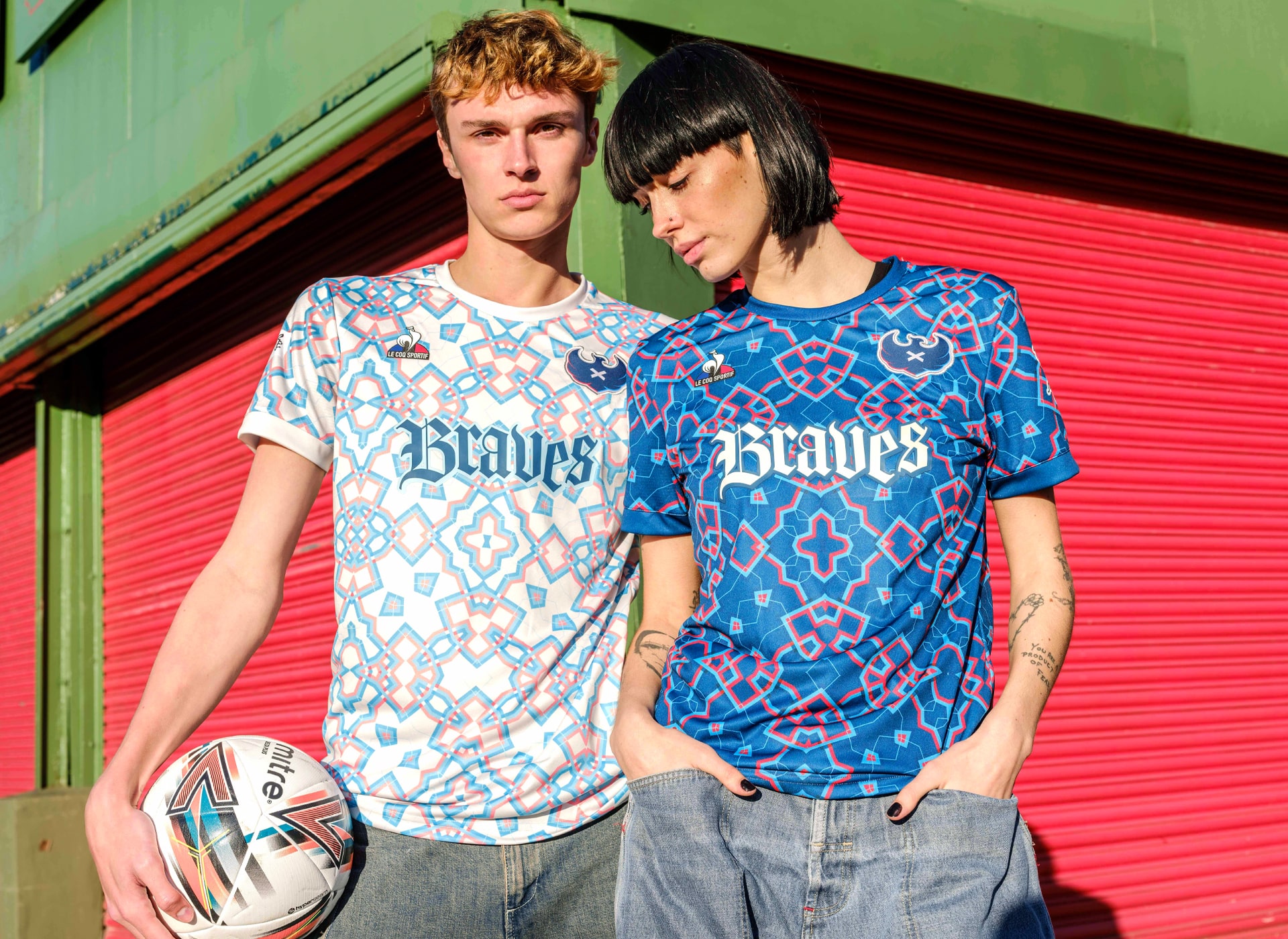 Caledonian Braves Le Coq Sportif Launch 24 25 Home Away Kits Designed By Acid FC SoccerBible