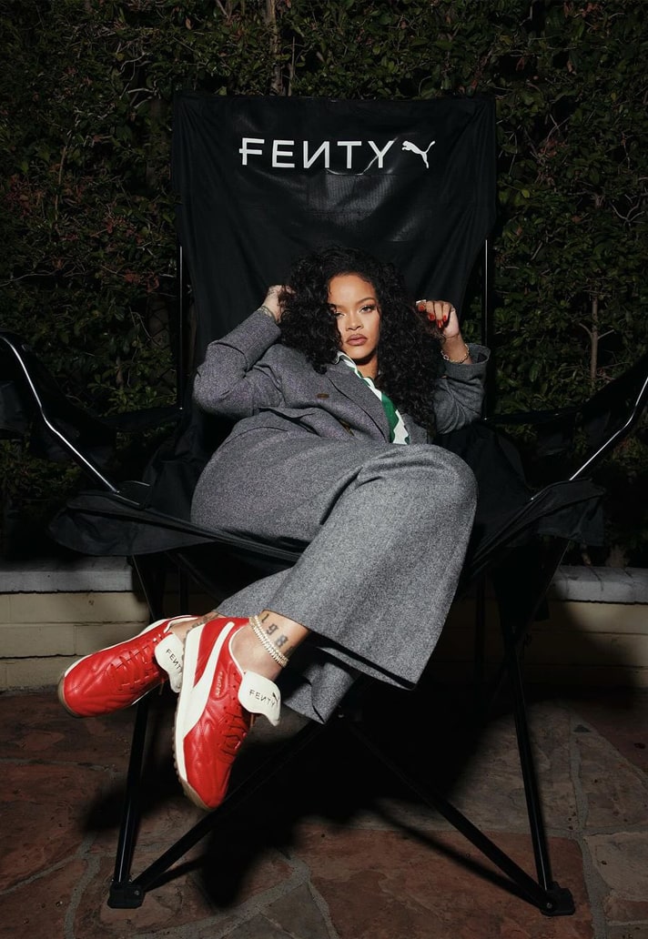 Red rihanna puma sneakers on sale