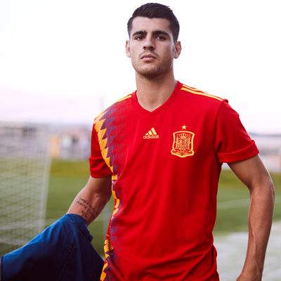 Spain soccer legends' kits