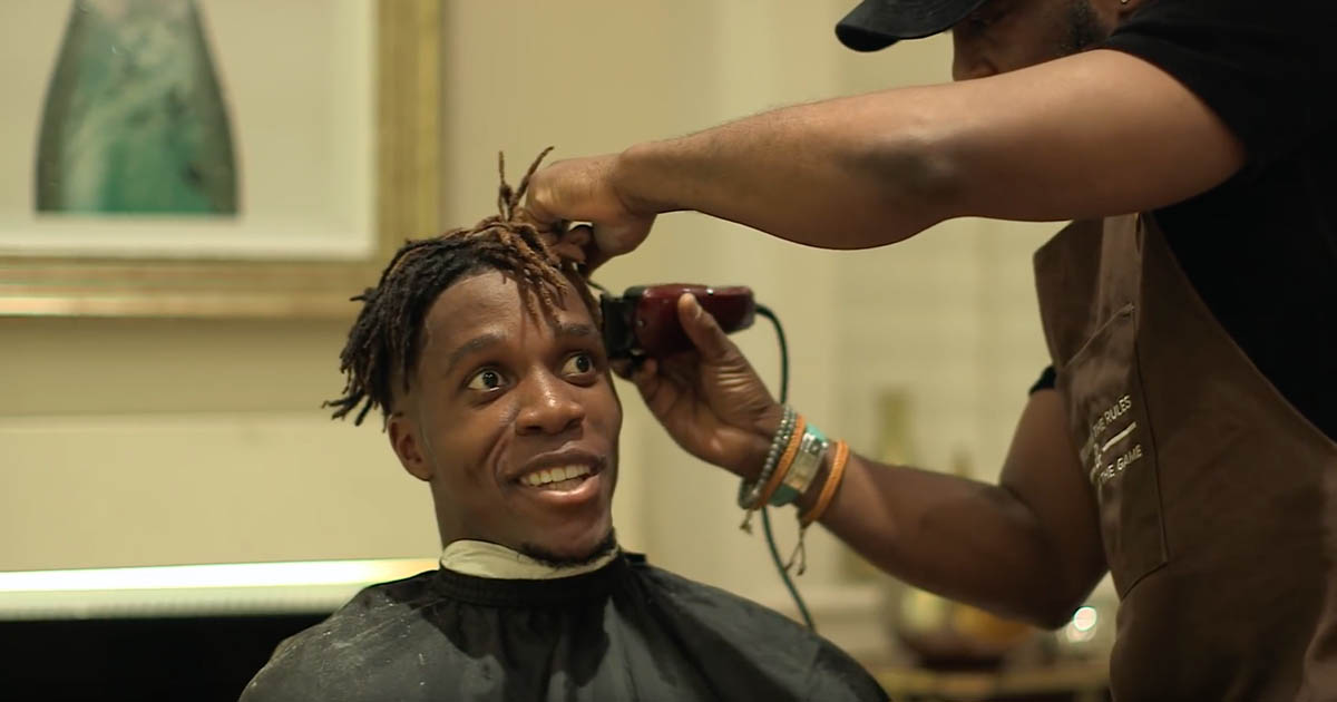Wilfried Zaha Talks Haircuts & Style With His Barber Nikky 