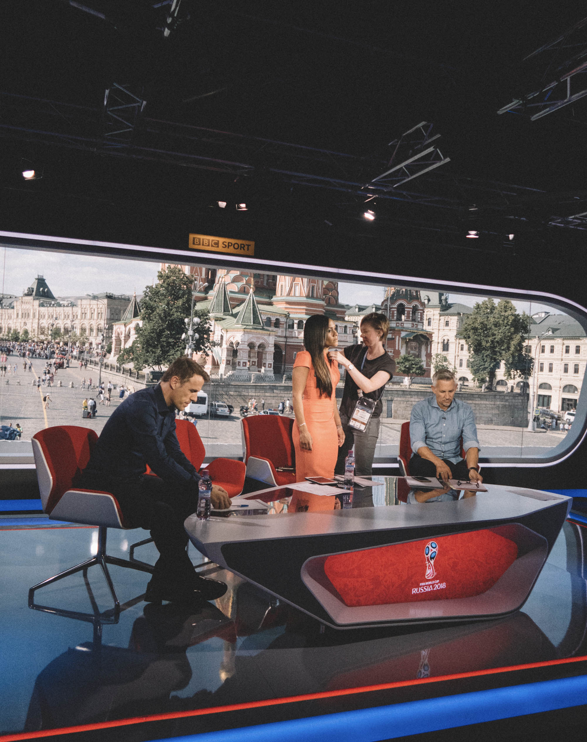 Behind The Scenes at the BBC World Cup Studios In Moscow - SoccerBible