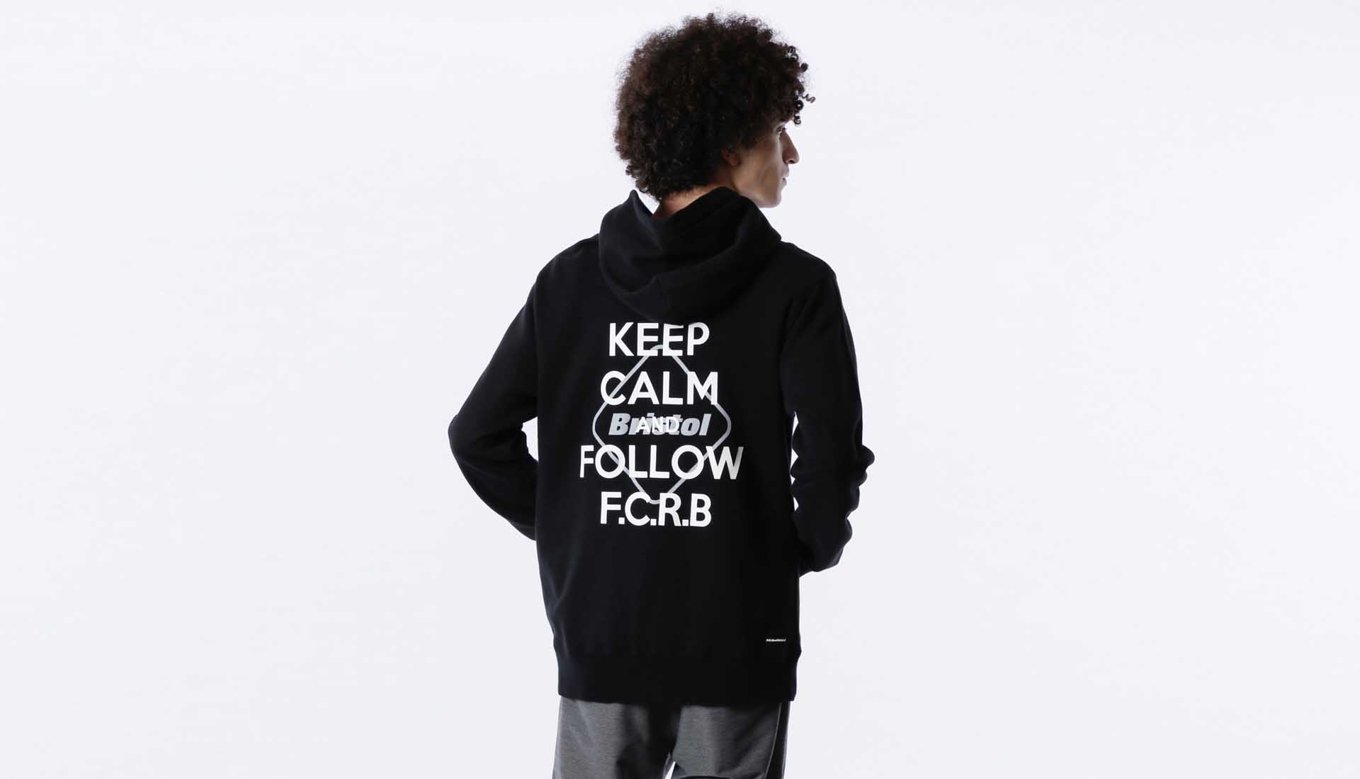 2018AW F.C.R.B. KEEP CALM PULLOVER HOODY-