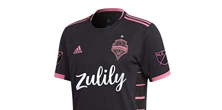 Adidas Seattle Sounders Pitch Black Jersey, AdiZero Player Version, Dempsey